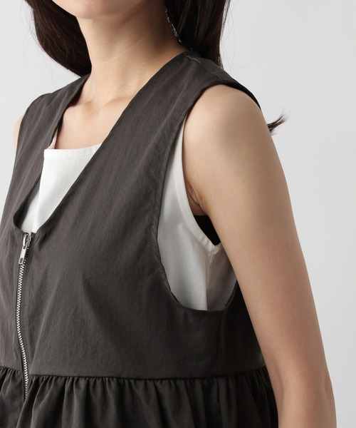 FOUND GOOD(ファウンドグッド)の「スソバルーンベスト(ベスト・レディース・グレー系8/ブラック・L/M)」の15枚目の写真