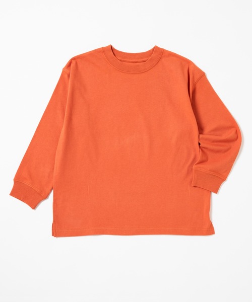 ever closet（エバークローゼット）の「ビッグシルエットTシャツ（Tシャツ/カットソー・キッズ・チャコール/オレンジ/ラベンダー/グリーン/ベージュ系その他/ホワイト/ピンク/ブルー系その他4/ダークパープル/杢グレー・80ｃｍ/90cm/100cm/110cm/120cm/130cm/140cm/150cm）」の18枚目の写真