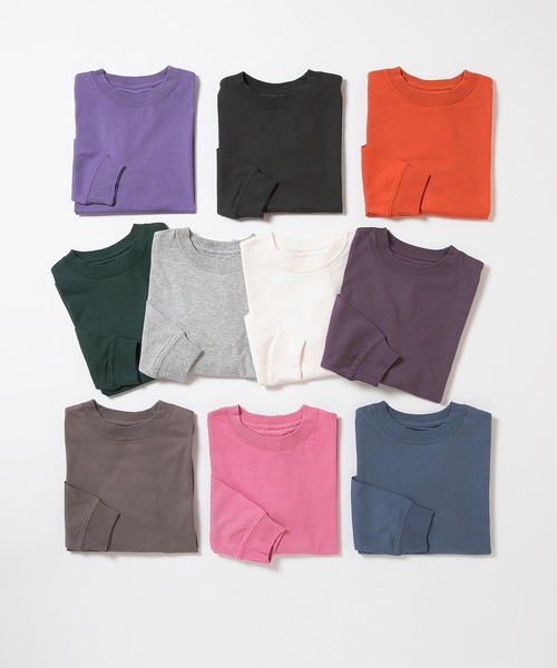 ever closet（エバークローゼット）の「ビッグシルエットTシャツ（Tシャツ/カットソー・キッズ・チャコール/オレンジ/ラベンダー/グリーン/ベージュ系その他/ホワイト/ピンク/ブルー系その他4/ダークパープル/杢グレー・80ｃｍ/90cm/100cm/110cm/120cm/130cm/140cm/150cm）」の19枚目の写真