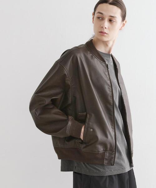 セール】シンセティックレザー MA－1（ブルゾン）｜tk.TAKEO KIKUCHI