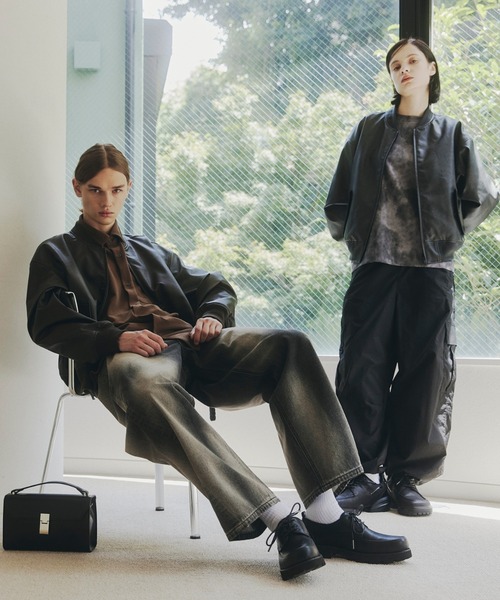 tk.TAKEO KIKUCHI（ティーケータケオキクチ）の「シンセティックレザー MA－1（ブルゾン・レディース・ブラック系/ダークブラウン系/ブラック・01/03/02）」の8枚目の写真