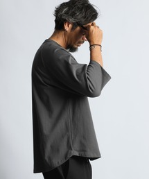 The DUFFER of ST.GEORGE（ザダファーオブセントジョージ）の「SHELTER PLATING RAGLAN SLEEVES 3QUATER TEE：2重編み ラグランスリーブ 7分袖Tシャツ（Tシャツ/カットソー）」