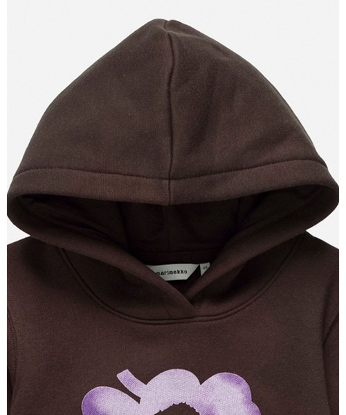 marimekko(マリメッコ)の「【Kids】 Unikko / Tavaton Akvarelli jersey hoodie(パーカー・キッズ・ダークブラウン・80)」の3枚目の写真