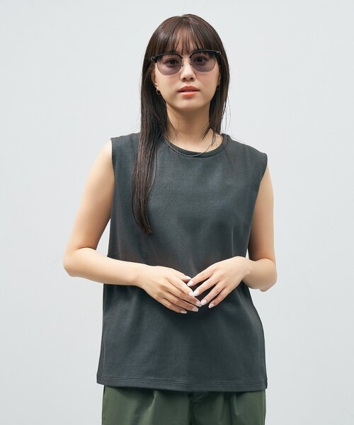 Zoff(ゾフ)の「【WEB 限定】Zoff|takashi kumagai ウェリントン型 サングラス|サーモント|カラーレンズ |紫外線対策 UVカット| レディース ユニセックス(サングラス・レディース・グリーン/ブラック/ブラウン系その他5・FREE)」の2枚目の写真