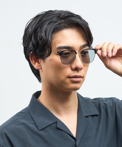 Zoff(ゾフ)の「【WEB 限定】Zoff|takashi kumagai ウェリントン型 サングラス|サーモント|カラーレンズ |紫外線対策 UVカット| レディース ユニセックス(サングラス・レディース・グリーン/ブラック/ブラウン系その他5・FREE)」の8枚目の写真