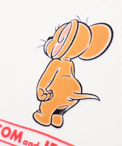 Tom&Jerry(トムアンドジェリー)の「【TOM & JERRY/トムとジェリー】裏起毛アップリケ刺繍スウェット(スウェット・メンズ・オフホワイト/ネイビー/スミクロ/サックスブルー/グレイッシュベージュ/ブラック・LARGE/MEDIUM)」の21枚目の写真