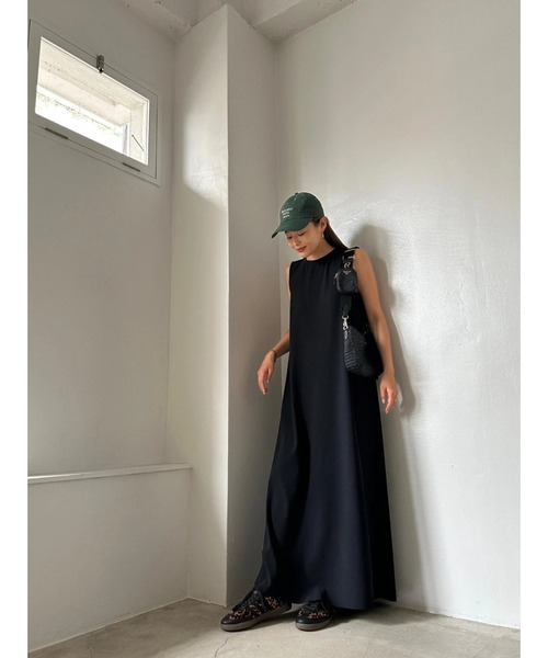 TRUNC(トランクエイティーエイト)の「Smooth Rib Long Dress(ワンピース・レディース・アイボリー/ブラック/ブルー・FREE)」の19枚目の写真