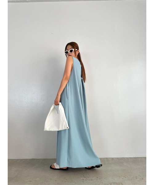 TRUNC(トランクエイティーエイト)の「Smooth Rib Long Dress(ワンピース・レディース・アイボリー/ブラック/ブルー・FREE)」の6枚目の写真