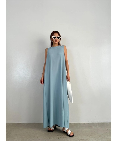 TRUNC(トランクエイティーエイト)の「Smooth Rib Long Dress(ワンピース・レディース・アイボリー/ブラック/ブルー・FREE)」の22枚目の写真