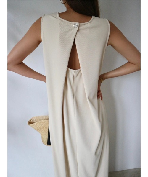 TRUNC(トランクエイティーエイト)の「Smooth Rib Long Dress(ワンピース・レディース・アイボリー/ブラック/ブルー・FREE)」の15枚目の写真