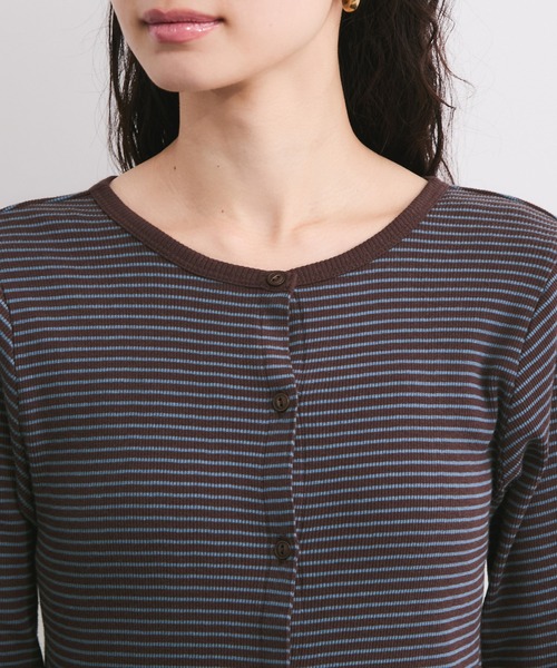Healthknit(ヘルスニット)の「【Healthknit/ヘルスニット】2WAY / Rib Cardigan(カーディガン/ボレロ・レディース・ブルー系その他6/ホワイト系その他6/カーキ/ライトグレー・FREE)」の18枚目の写真
