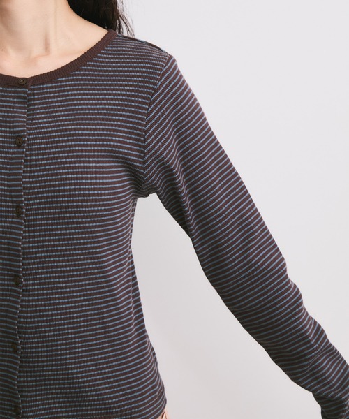 Healthknit/ヘルスニット】2WAY / Rib Cardigan（カーディガン/ボレロ