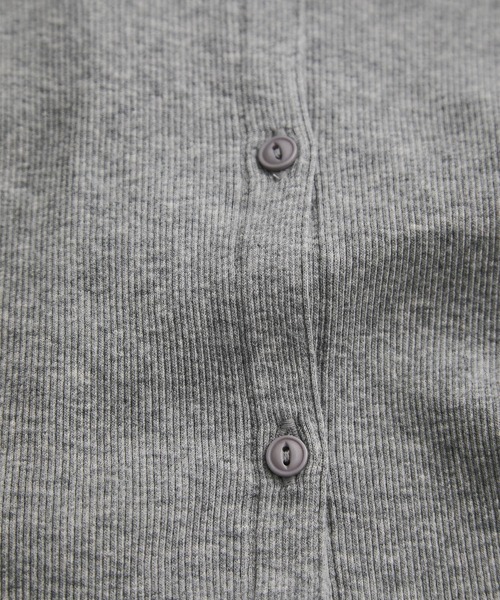 Healthknit(ヘルスニット)の「【Healthknit/ヘルスニット】2WAY / Rib Cardigan(カーディガン/ボレロ・レディース・ブルー系その他6/ホワイト系その他6/カーキ/ライトグレー・FREE)」の10枚目の写真