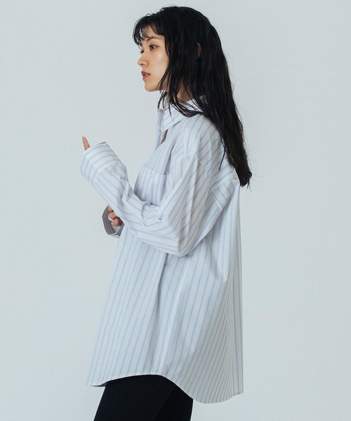 ROSE BUD(ローズバッド)の「(CREOLME)STRIPE L/S SHIRT(シャツ/ブラウス・レディース・ホワイト/イエロー・ONE SIZE)」の11枚目の写真