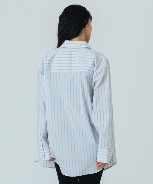 ROSE BUD(ローズバッド)の「(CREOLME)STRIPE L/S SHIRT(シャツ/ブラウス・レディース・ホワイト/イエロー・ONE SIZE)」の12枚目の写真