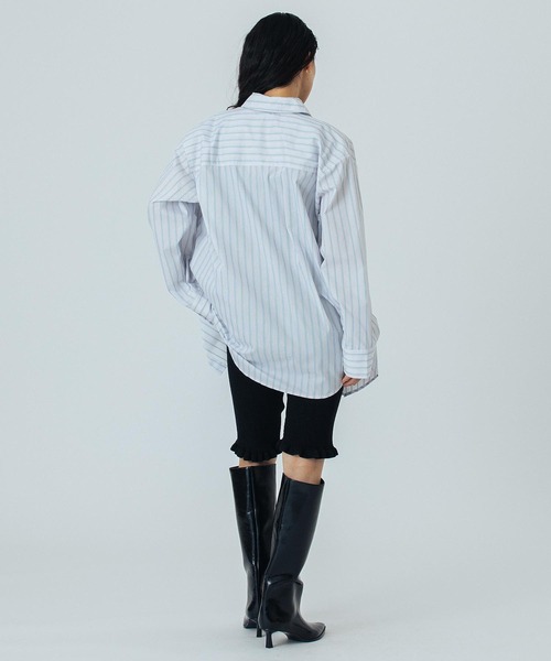 ROSE BUD(ローズバッド)の「(CREOLME)STRIPE L/S SHIRT(シャツ/ブラウス・レディース・ホワイト/イエロー・ONE SIZE)」の16枚目の写真