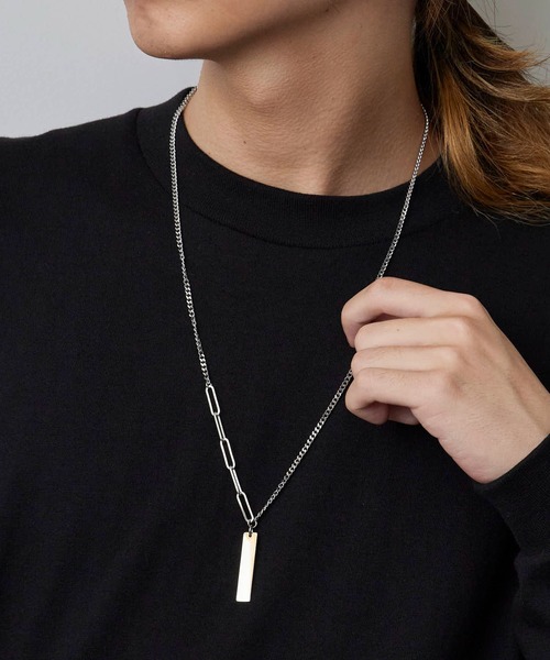 ROOPTOKYO（ループトウキョウ）の「【60%OFF】Chain Design Necklace / チェーン デザインネックレス（ネックレス・メンズ・シルバー系3/シルバー系4/シルバー系2/シルバー系5/シルバー系1・FREE）」の4枚目の写真