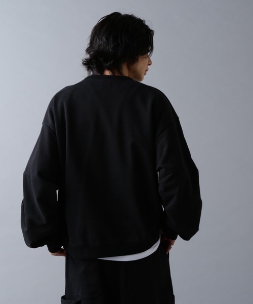 DANKE SCHON(ダンケシェーン)の「DankeSchon/ダンケシェーン/480HW SWEAT CREWNECK(スウェット・メンズ・ブラウン/ブラック/グレー・S/M/L)」の7枚目の写真