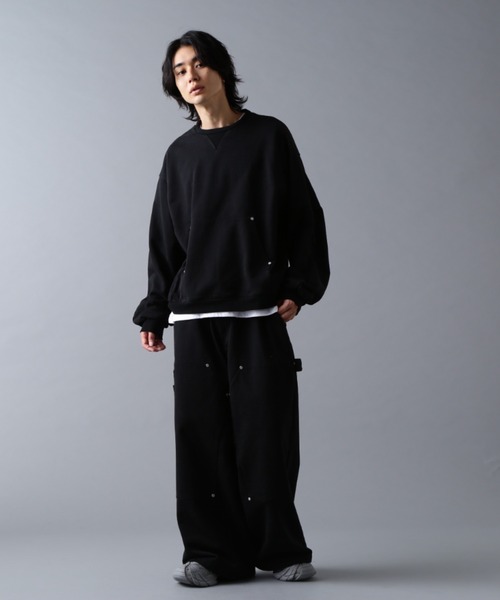 DANKE SCHON(ダンケシェーン)の「DankeSchon/ダンケシェーン/480HW SWEAT CREWNECK(スウェット・メンズ・ブラウン/ブラック/グレー・S/M/L)」の8枚目の写真