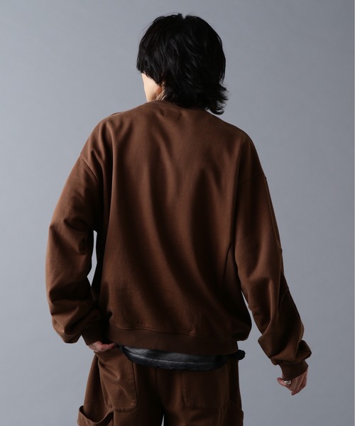 DANKE SCHON(ダンケシェーン)の「DankeSchon/ダンケシェーン/480HW SWEAT CREWNECK(スウェット・メンズ・ブラウン/ブラック/グレー・S/M/L)」の15枚目の写真