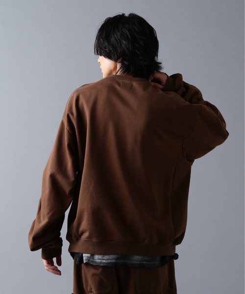 DANKE SCHON(ダンケシェーン)の「DankeSchon/ダンケシェーン/480HW SWEAT CREWNECK(スウェット・メンズ・ブラウン/ブラック/グレー・S/M/L)」の16枚目の写真