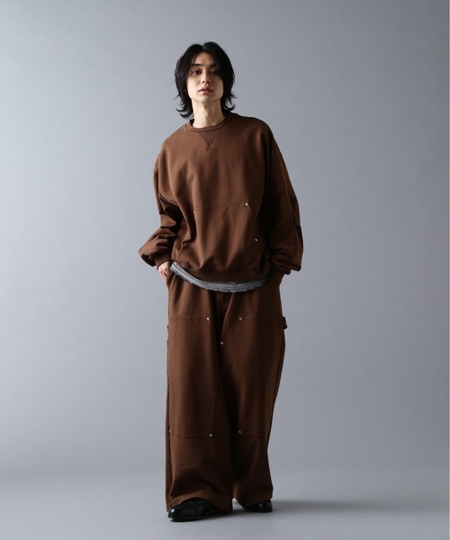 DANKE SCHON(ダンケシェーン)の「DankeSchon/ダンケシェーン/480HW SWEAT CREWNECK(スウェット・メンズ・ブラウン/ブラック/グレー・S/M/L)」の17枚目の写真