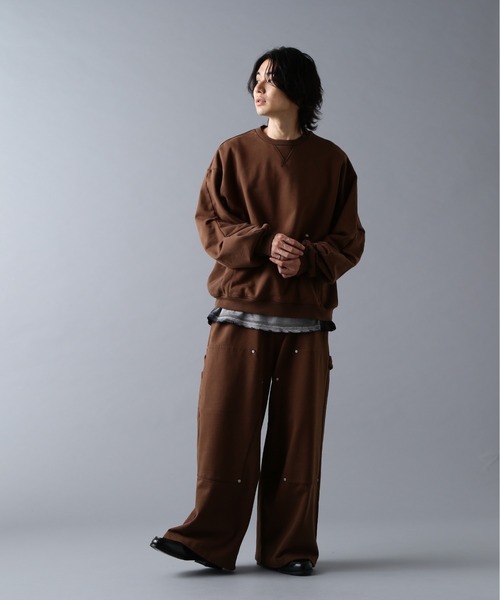DANKE SCHON(ダンケシェーン)の「DankeSchon/ダンケシェーン/480HW SWEAT CREWNECK(スウェット・メンズ・ブラウン/ブラック/グレー・S/M/L)」の19枚目の写真