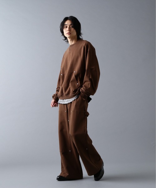 DANKE SCHON(ダンケシェーン)の「DankeSchon/ダンケシェーン/480HW SWEAT CREWNECK(スウェット・メンズ・ブラウン/ブラック/グレー・S/M/L)」の20枚目の写真