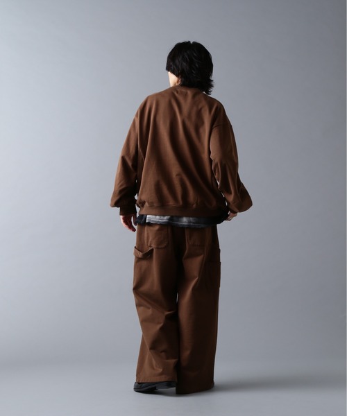 DANKE SCHON(ダンケシェーン)の「DankeSchon/ダンケシェーン/480HW SWEAT CREWNECK(スウェット・メンズ・ブラウン/ブラック/グレー・S/M/L)」の21枚目の写真