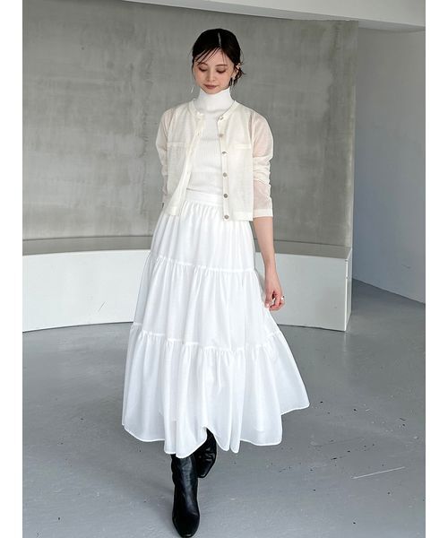 SNIDEL（スナイデル）の「Sustainableノースリラメニットプルオーバー（ニット/セーター・レディース・アイボリー/ブラック/カーキ/ピンク・F）」の11枚目の写真