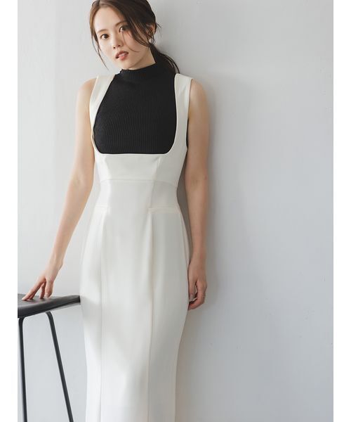 SNIDEL（スナイデル）の「Sustainableノースリラメニットプルオーバー（ニット/セーター・レディース・アイボリー/ブラック/カーキ/ピンク・F）」の15枚目の写真