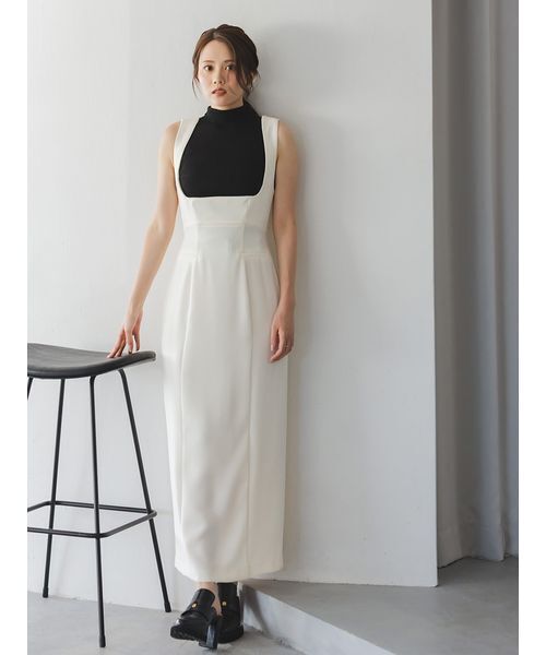 SNIDEL（スナイデル）の「Sustainableノースリラメニットプルオーバー（ニット/セーター・レディース・アイボリー/ブラック/カーキ/ピンク・F）」の18枚目の写真