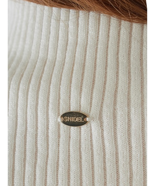 STONE  スナイデルニット Sustainableノースリラメニットプルオーバー（ニット/セーター