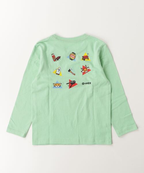 CHUMS（チャムス）の「【CHUMS】かせきさいだぁ KD アラカルト2 L/S T（Tシャツ/カットソー・キッズ・その他/ミント/ホワイト・LARGE/MEDIUM/X-LARGE）」の8枚目の写真