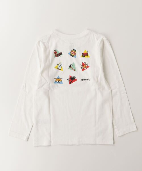 CHUMS（チャムス）の「【CHUMS】かせきさいだぁ KD アラカルト2 L/S T（Tシャツ/カットソー・キッズ・その他/ミント/ホワイト・LARGE/MEDIUM/X-LARGE）」の7枚目の写真