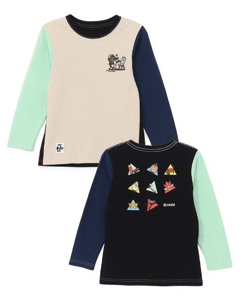 CHUMS（チャムス）の「【CHUMS】かせきさいだぁ KD アラカルト2 L/S T（Tシャツ/カットソー・キッズ・その他/ミント/ホワイト・LARGE/MEDIUM/X-LARGE）」の3枚目の写真