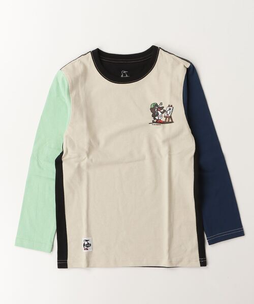 CHUMS（チャムス）の「【CHUMS】かせきさいだぁ KD アラカルト2 L/S T（Tシャツ/カットソー・キッズ・その他/ミント/ホワイト・LARGE/MEDIUM/X-LARGE）」の6枚目の写真