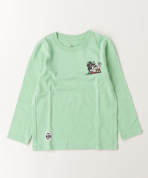 CHUMS（チャムス）の「【CHUMS】かせきさいだぁ KD アラカルト2 L/S T（Tシャツ/カットソー・キッズ・その他/ミント/ホワイト・LARGE/MEDIUM/X-LARGE）」の5枚目の写真