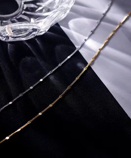 TONE SELECT GOODS（トーンセレクトグッズ）の「urbanfemine./シンプルチェーンアンクレット U7576（アンクレット・レディース・ホワイトゴールド/イエローゴールド・FREE）」の3枚目の写真