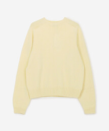 MORRIS&SONS ジーロンラム　クルーネック　セーター　ニット　イエロー MORRIS&SONS ジーロンラム クルーネック セーター ニット