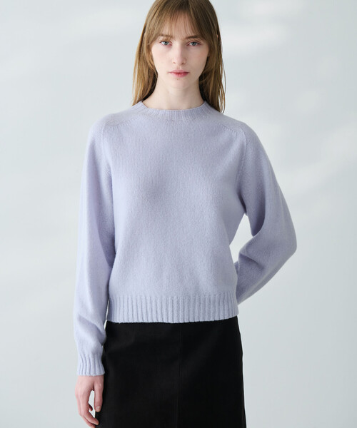 MORRIS & SONS カシミヤ ニットプルオーバー セーター グレー 美品 MORRIS & SONS | ジーロンラム クルーネックニット WOMEN