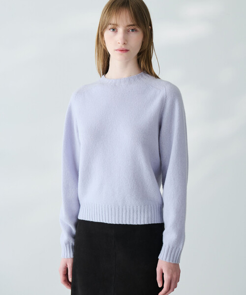 MARK&LONA コード　レディース　クルーネックセーター MORRIS & SONS | ジーロンラム クルーネックニット WOMEN