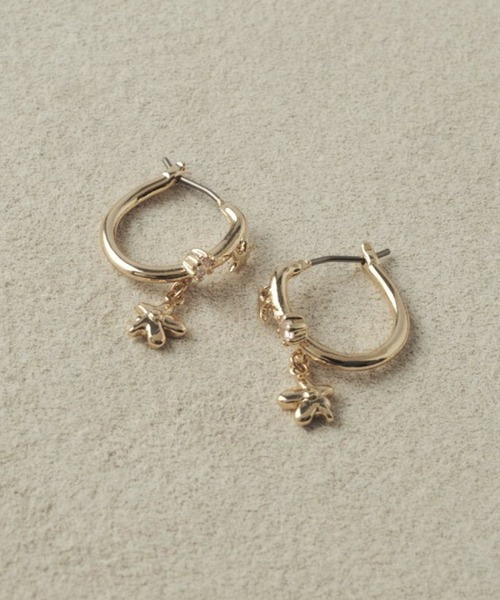 GOLDY(ゴールディ)の「【GOLDY】スクリブル モチーフ ピアス 1250903(ピアス(両耳用)・レディース・その他1/ゴールド/シルバー・FREE)」の3枚目の写真