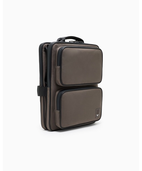 EMPORIO ARMANI（エンポリオアルマーニ）の「【エンポリオ アルマーニ】Travel Essentials ボディパック ナイロン（バックパック/リュック・メンズ・ブラウン・FREE）」の2枚目の写真