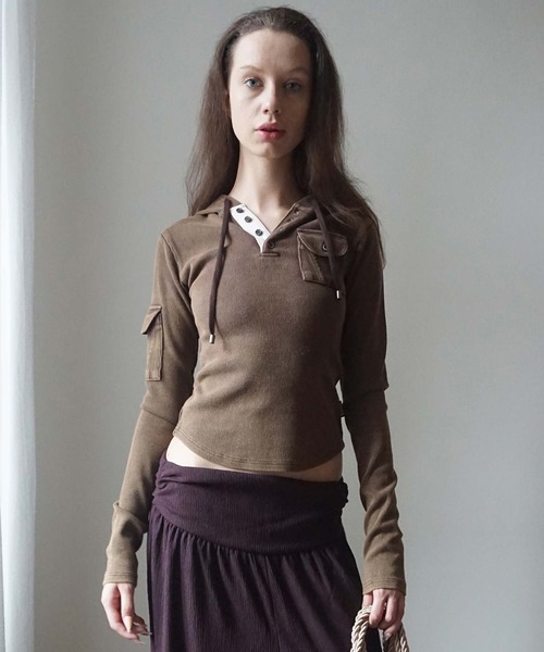 トップス SCULPTOR Washed Pocket Hoodie セール】Washed Pocket Hoodie（Tシャツ/カットソー）｜SCULPTOR