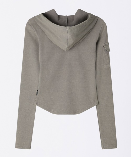 SCULPTOR（スカルプター）の「Washed Pocket Hoodie（Tシャツ/カットソー・レディース・ピンク/ブラウン・LARGE/MEDIUM/SMALL/X-SMALL）」の7枚目の写真