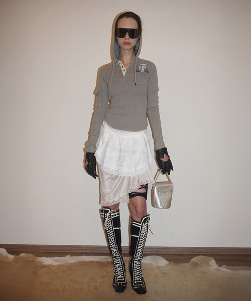 SCULPTOR（スカルプター）の「Washed Pocket Hoodie（Tシャツ/カットソー・レディース・ピンク/ブラウン・LARGE/MEDIUM/SMALL/X-SMALL）」の8枚目の写真