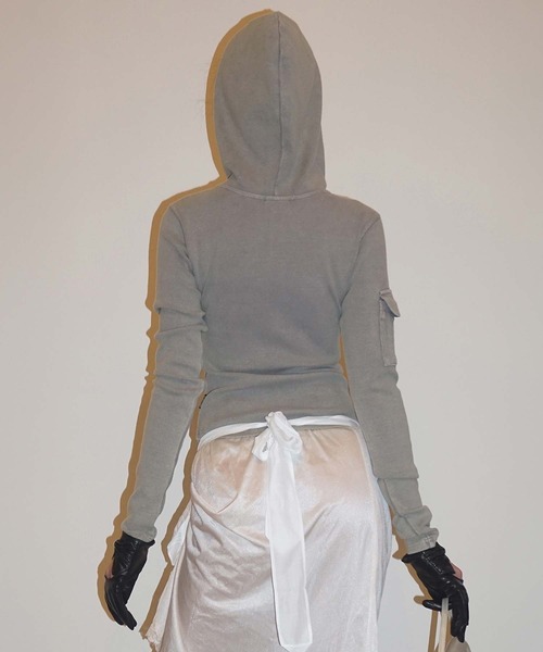 SCULPTOR（スカルプター）の「Washed Pocket Hoodie（Tシャツ/カットソー・レディース・ピンク/ブラウン・LARGE/MEDIUM/SMALL/X-SMALL）」の10枚目の写真