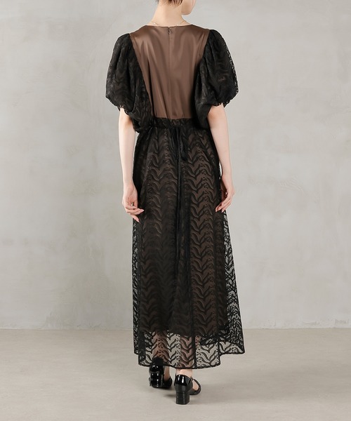 Kana オケージョンドレス【値下げしました！】 セール】レース ドルマンスリーブ ワンピースドレス パーティー 結婚式