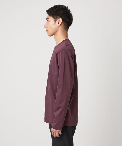 green label relaxing(グリーンレーベルリラクシング)の「オーガニック コットン ポンチ クルーネック Tシャツ(Tシャツ/カットソー・メンズ・ブラック/ワイン/ホワイト/ライトグレー・M/XL/L/XXL/S)」の14枚目の写真